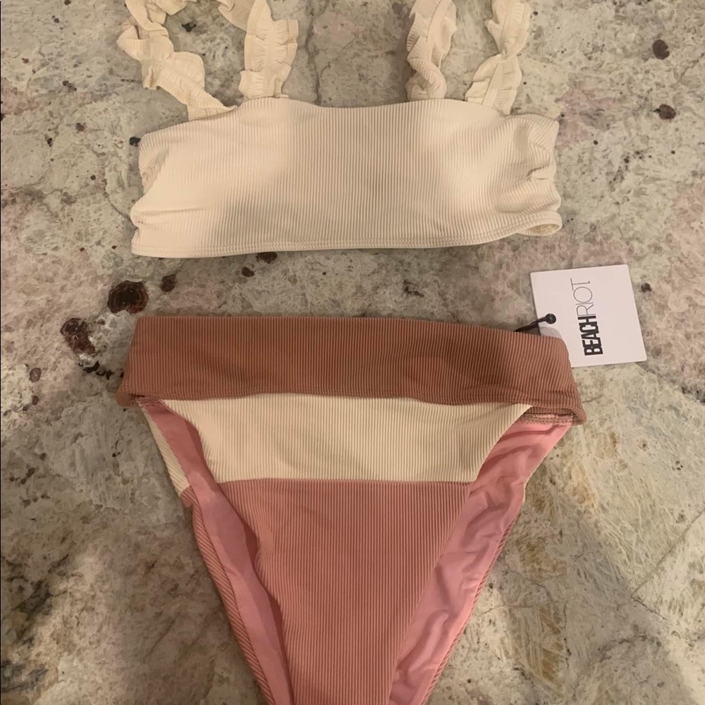 Beach Riot High Waisted Two Piece Bikini